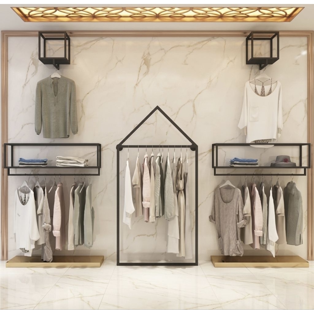 Display Vip. Display Butik Minimalis Kekinian. Display Baju. Gantungan Baju