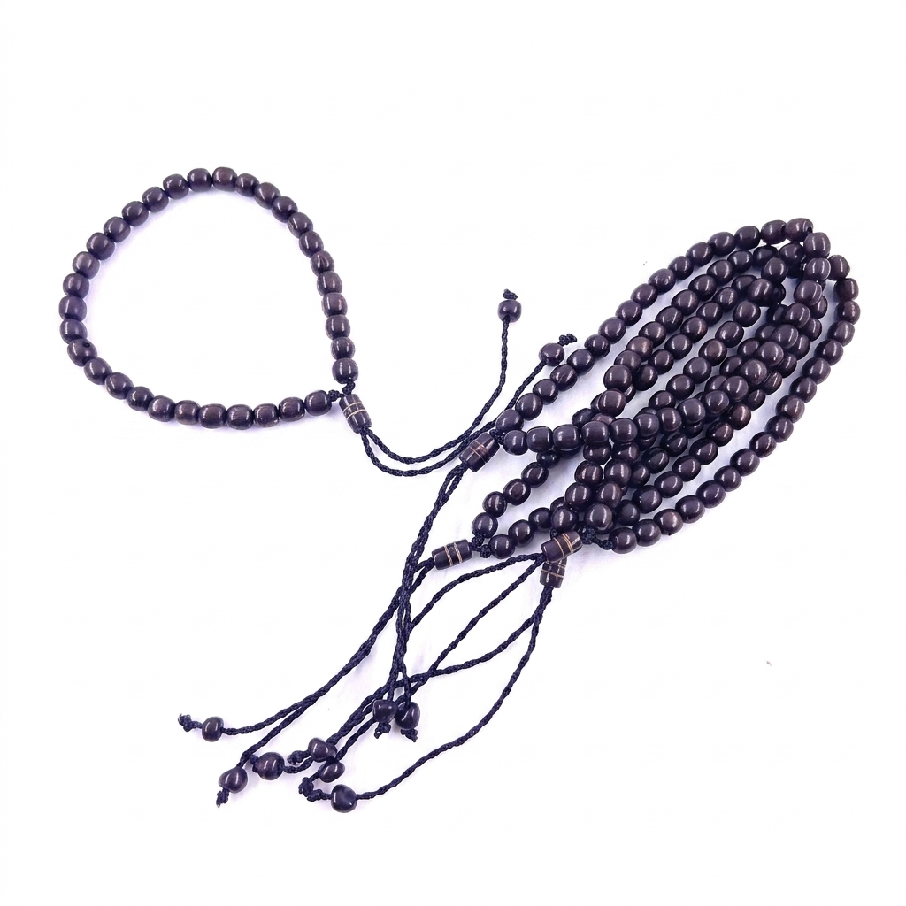 Gelang Tasbih Kayu Kaoka Asli 33 Butir / Tasbih Jari Kokka Kaukah Original / Aksesoris Ibadah Haji U