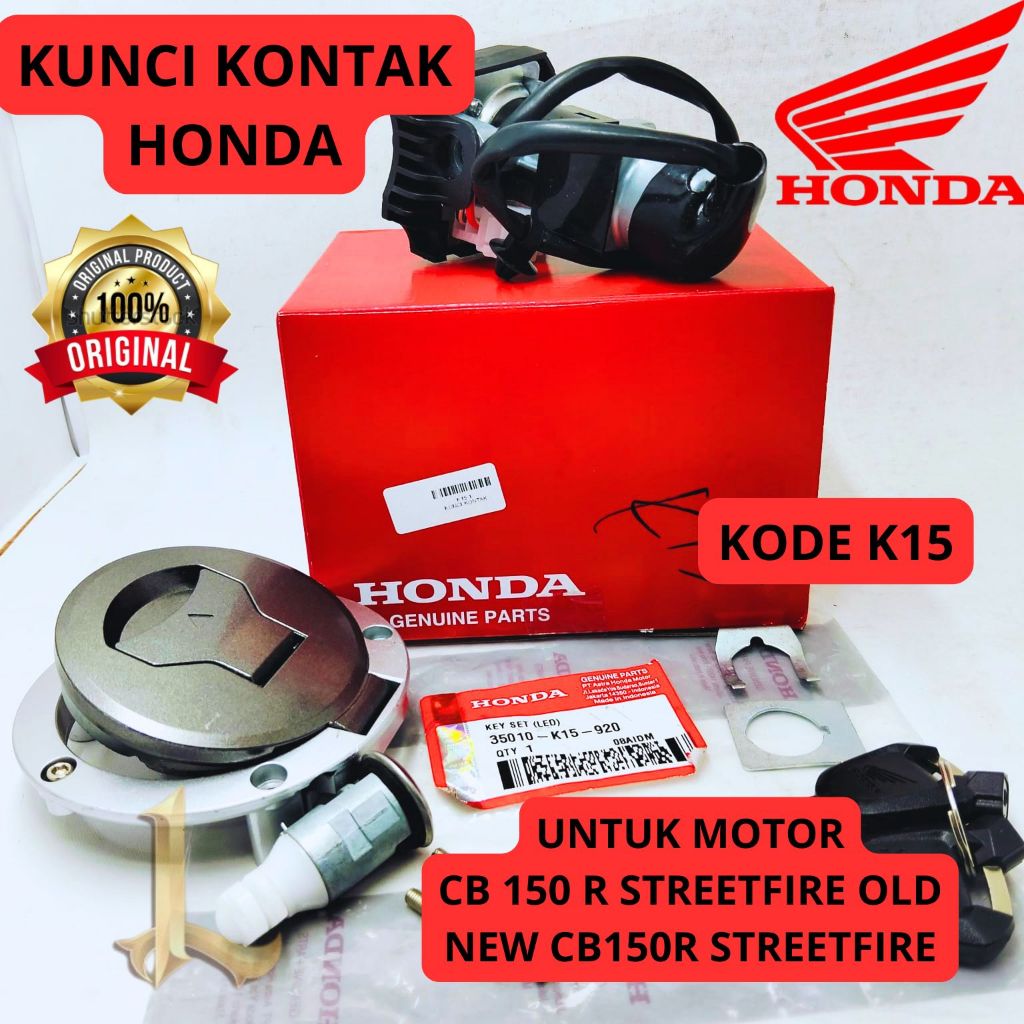 KUNCI KONTAK ORIGINAL HONDA KODE K15 CB 150R STREETFIRE OLD NEW CB150R STREETFIRE