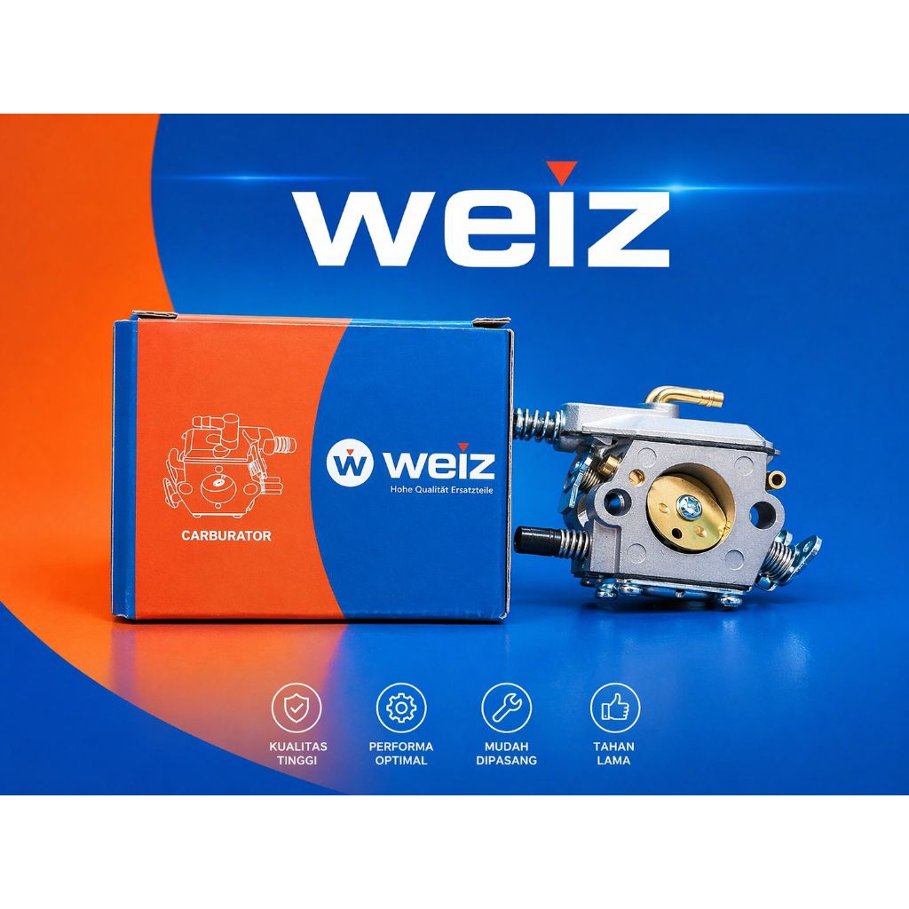 KABURATOR SINSO 5200 5800 WEIZ/CABURATOR ASSY CHAINSAW 5200 5800 WEIZ TERMURAH