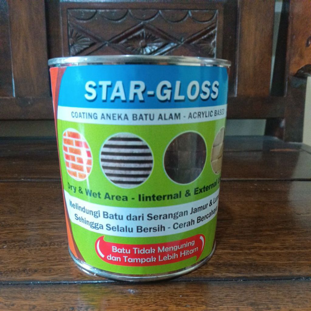 star gloss / cat coating batu alam - glossy