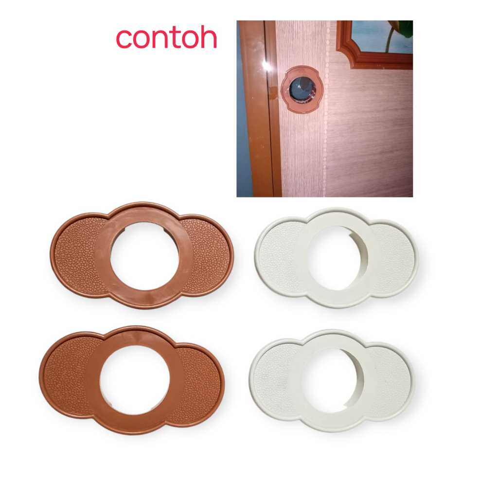 Penahan kunci pintu bulat kamar mandi penahan handle pintu plastik kamar mandi
