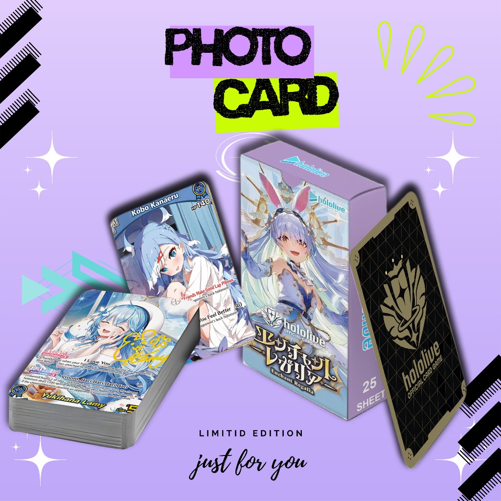 UNOFFICIAL KARTU TCG HOLOLIVE BOOSTER ENCHANT REGALIA PREMIUM 25 SHEET