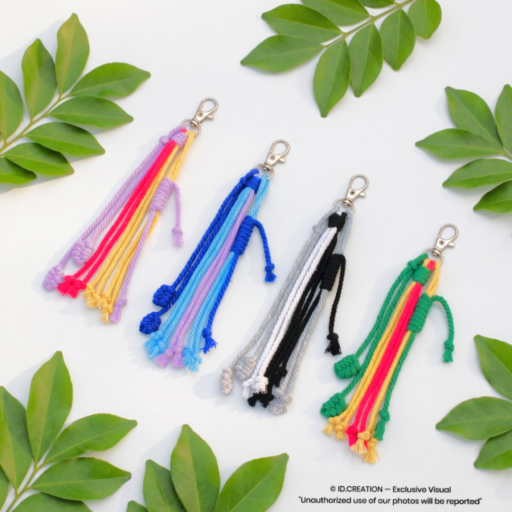 Gantungan Kunci Macrame Handmade – Keychain Lucu Unik Bag Charm