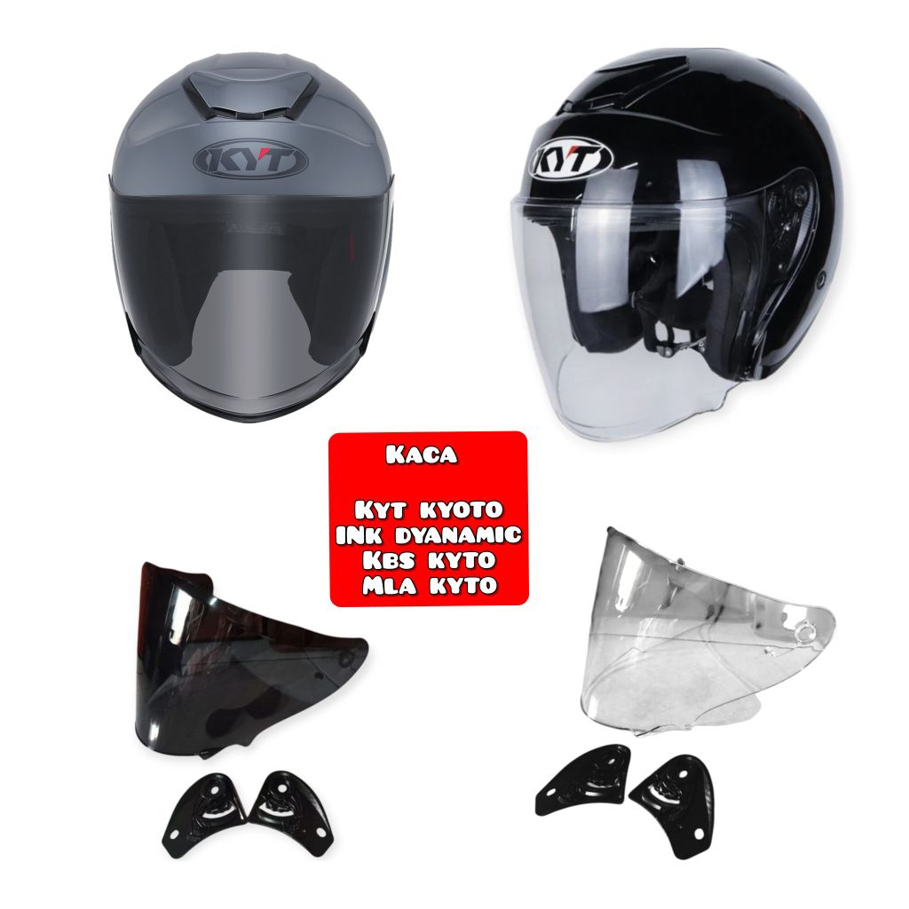 Visor Helm Kaca KYT Kyoto Kaca Helm Kyt kyoto KBS Kyoto Kaca + Rachet