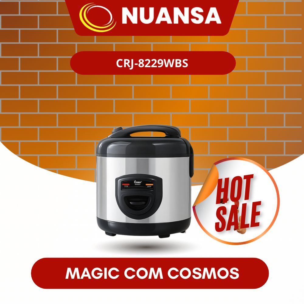 COSMOS Rice Cooker CRJ-8229 WBS Mejikom 2 Liter Anti Lengket Low Watt Garansi Resmi