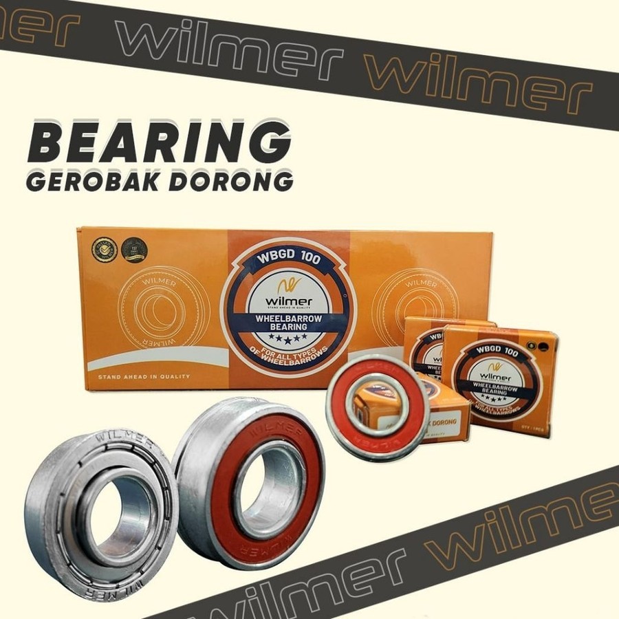 Wilmer Lahar Bearing Roda Gerobak Pasir / Laher Gerobak Dorong Model Artco / Laher Gerobak Sorong Be
