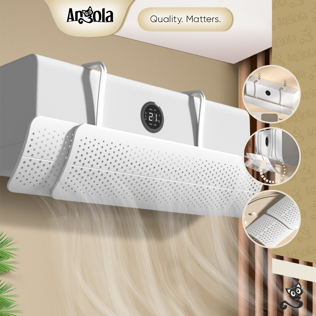 ANGOLA Penahan Angin AC/Talang AC L15A AC Reflector/AC Windshield /Penghalang Angin AC Tanpa Bor
