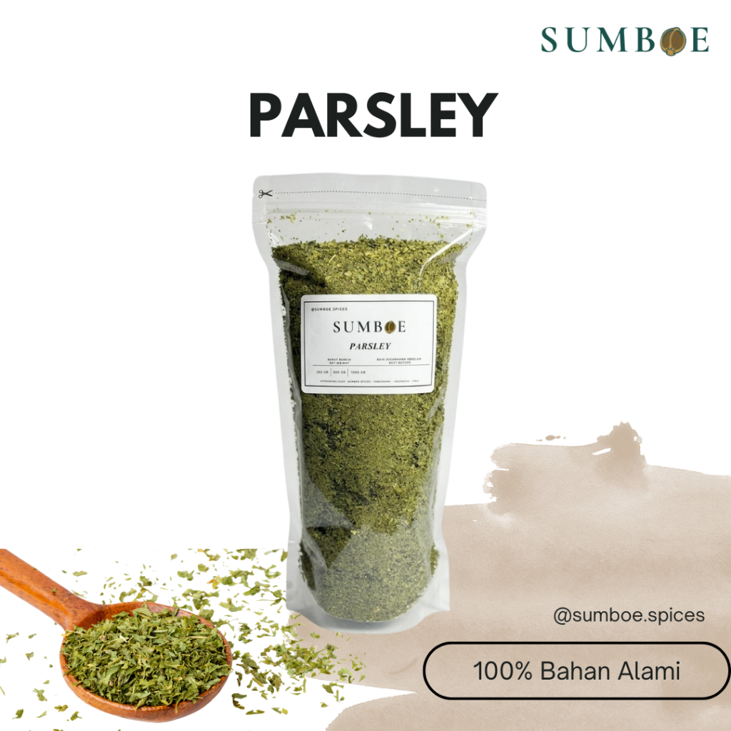 Daun Parsley Kering Segar / Premium Pure Dried Parsley - SUMBOE