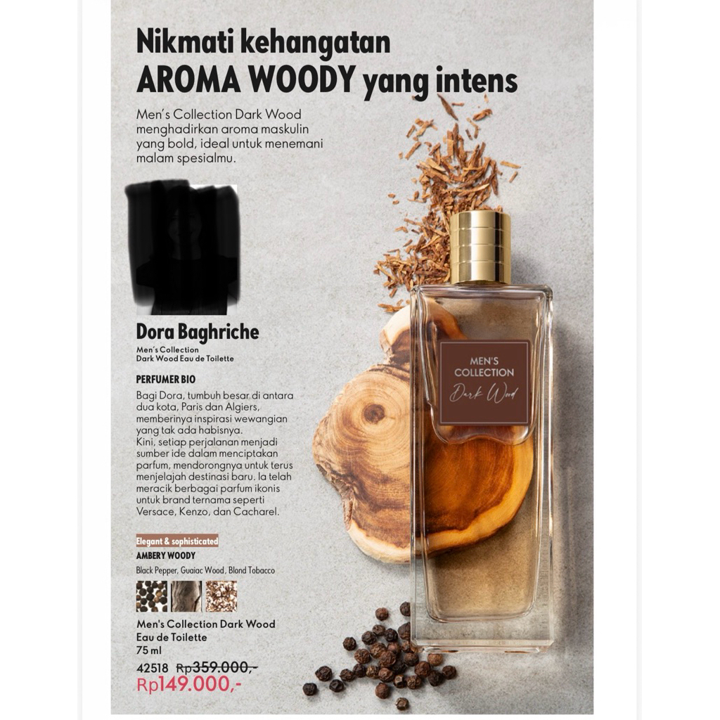 Parfum Men’s collection dark wood eau de toilette Oriflame