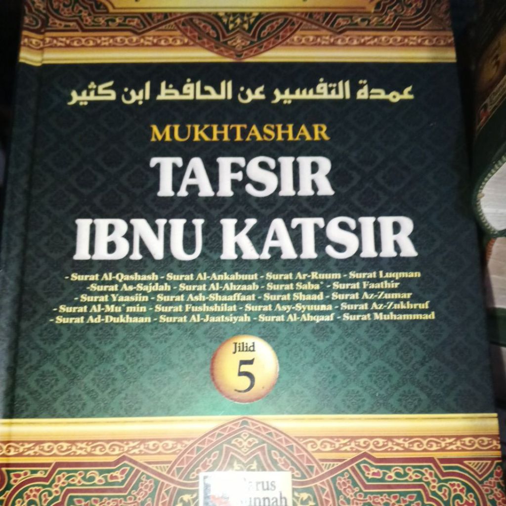 buku bekas mukhtashar tafsir ibnu katsir jilid 5