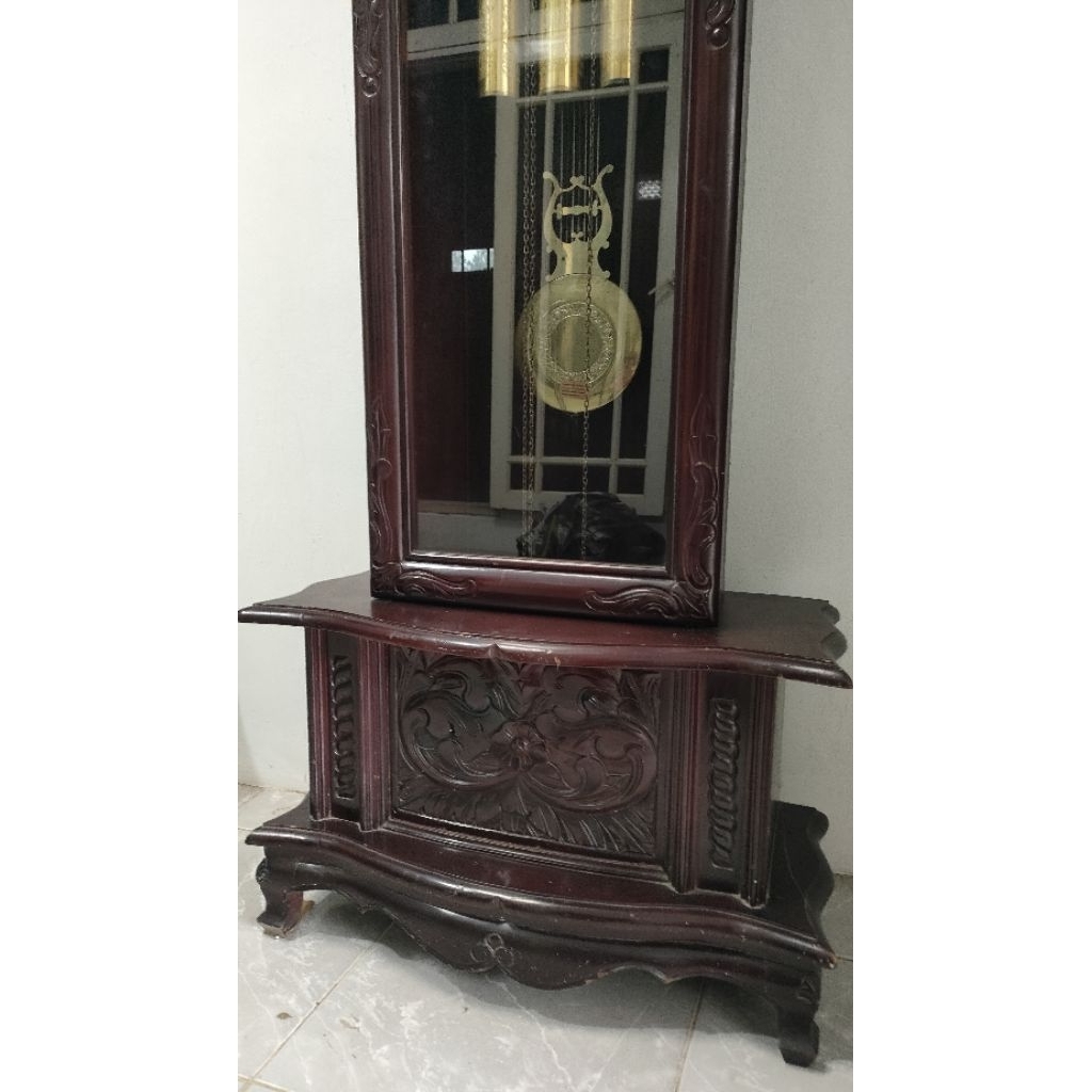 jam almari junghans tua kuno unik antik grand motherclock
