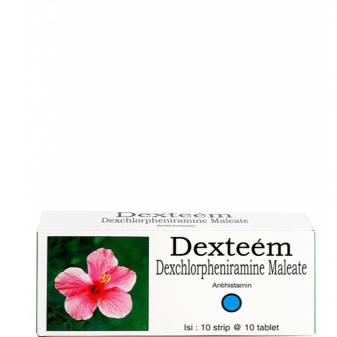 Dexteem (1 Strip isi 10 Tablet) . Obat Alergi, Urtikaria, Pilek, Gatal