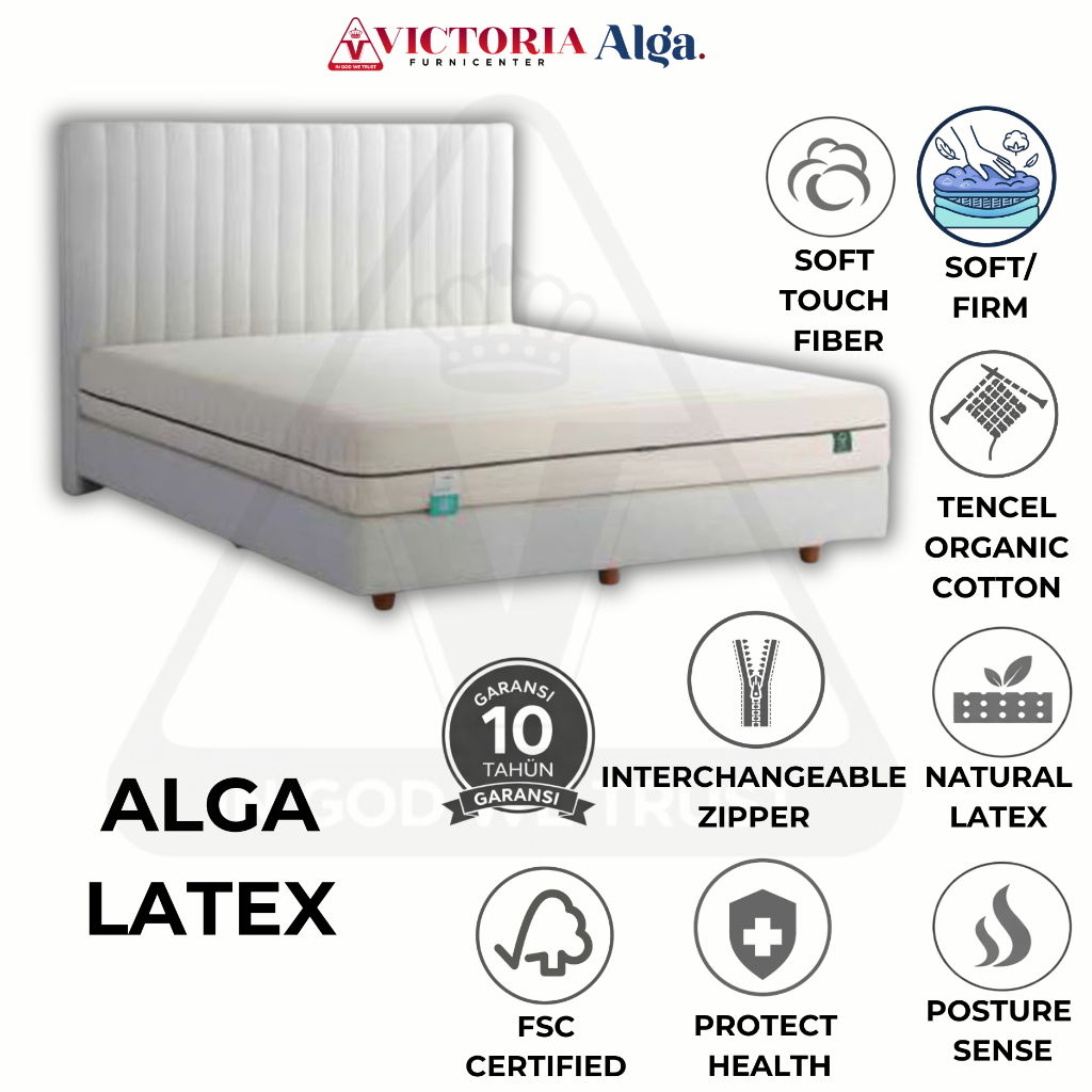 Alga Latex 120 x 200 120x200 Kasur Saja Mattres Only