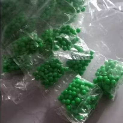 Manik-manik Mutiara Bulat Tanpa Lubang Diameter 6 mm per 50 butir Warna Random / Acak