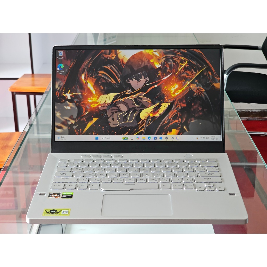 ASUS ROG Zephyrus ANIMATRIX G14 GA401II AMD Ryzen 5 4600HS Ram 8 GB SSD 512 GB Nvidia GTX 1650 Ti 12