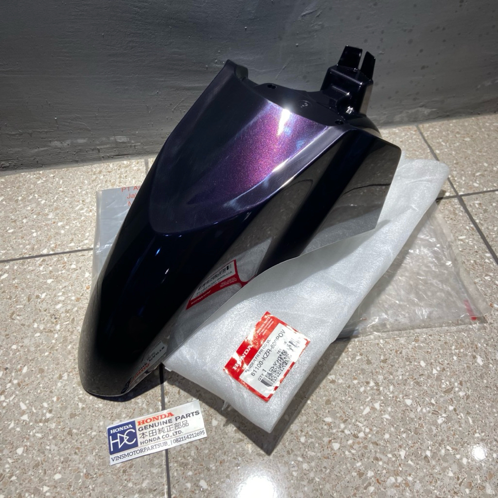 61100 KZR 600POV SPAKBOR SLEBOR DEPAN HONDA VARIO 125 OLD 2012 HITAM VIOLET ORIGINAL AHM