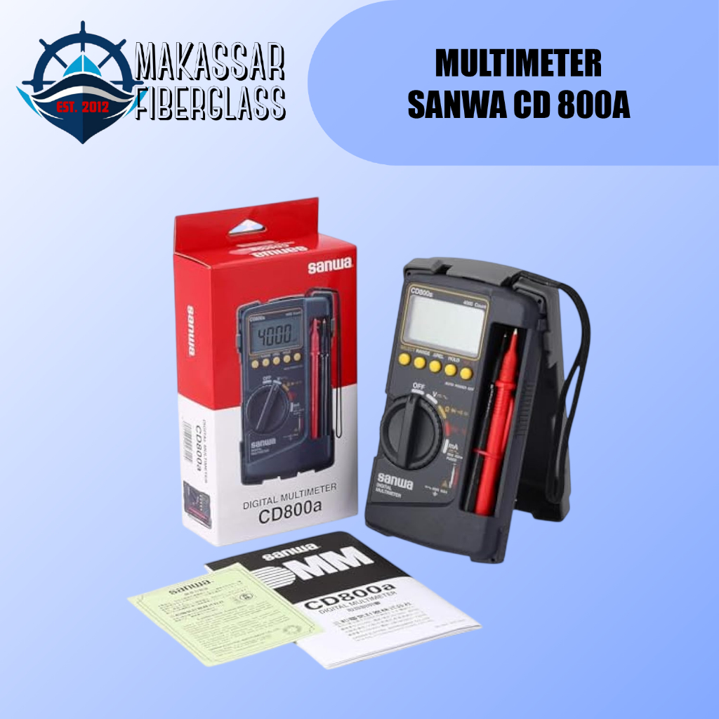 DIGITAL MULTIMETER SANWA CD800A ORIGINAL / AVOMETER MULTITESTER