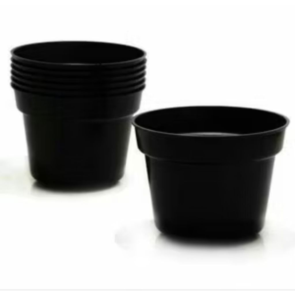 Pot Bunga Pot Plastik 30 polos hitam