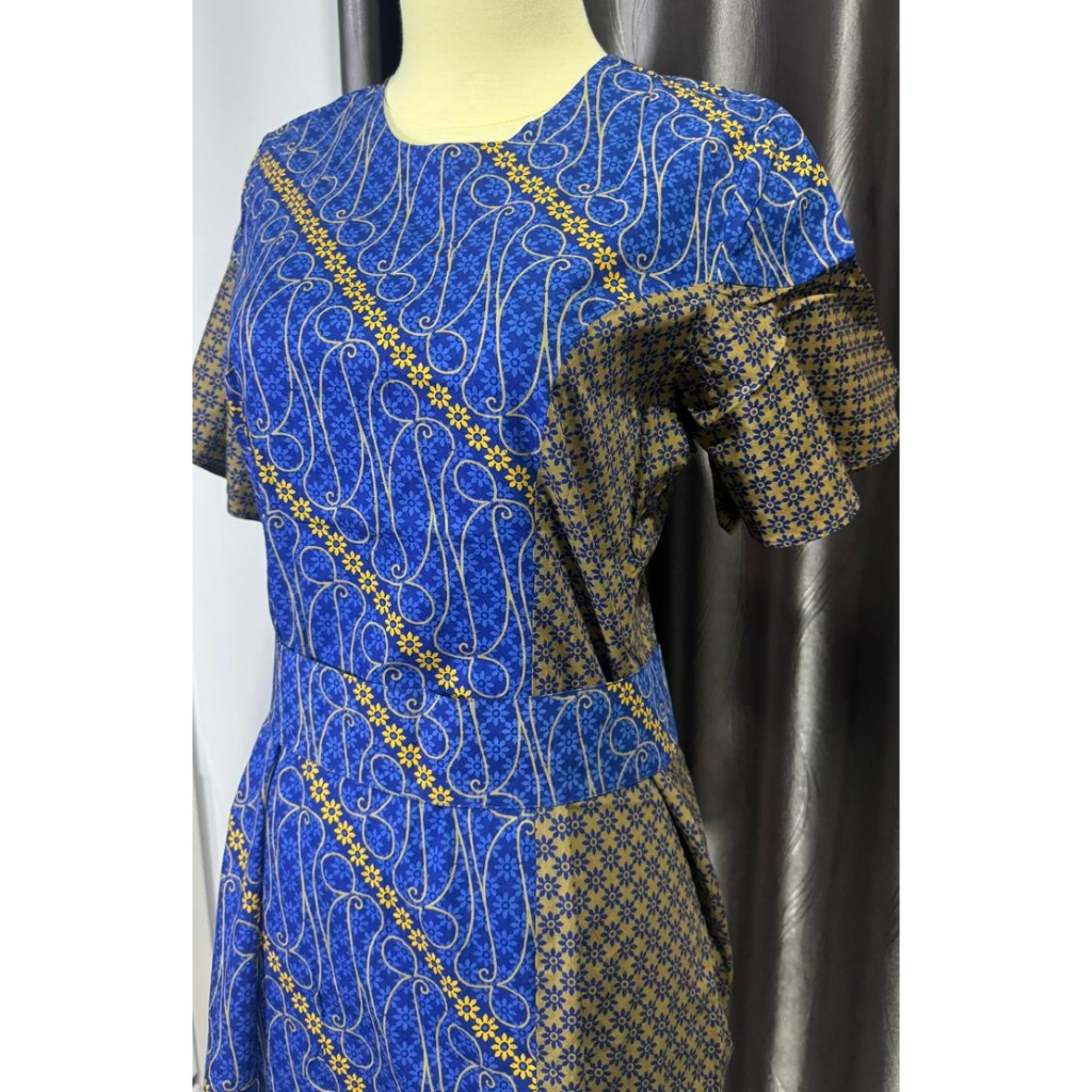 Batik Keris - Dress Batik Wanita Preloved No Brand | Kondisi Like New | Casual / Korean Style