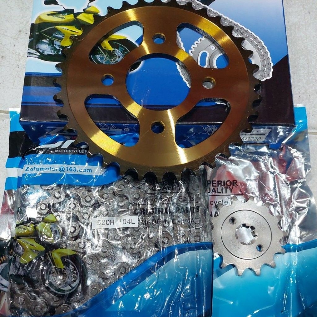 GEAR SET MOTOR PULSAR 220 - GEAR PAKET MOTOR PULSAR 220 ZOFA
