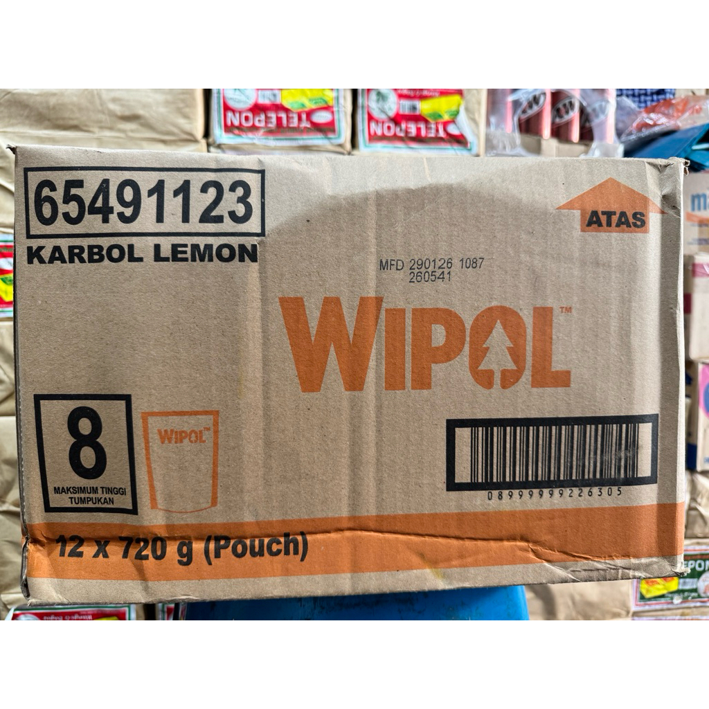 Wipol Karbol Lemon 720 gram @12 pcs / dus