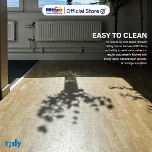 Vinyl Lantai Motif Kayu Tidy HC7033 Brown Parquet 90x15cm