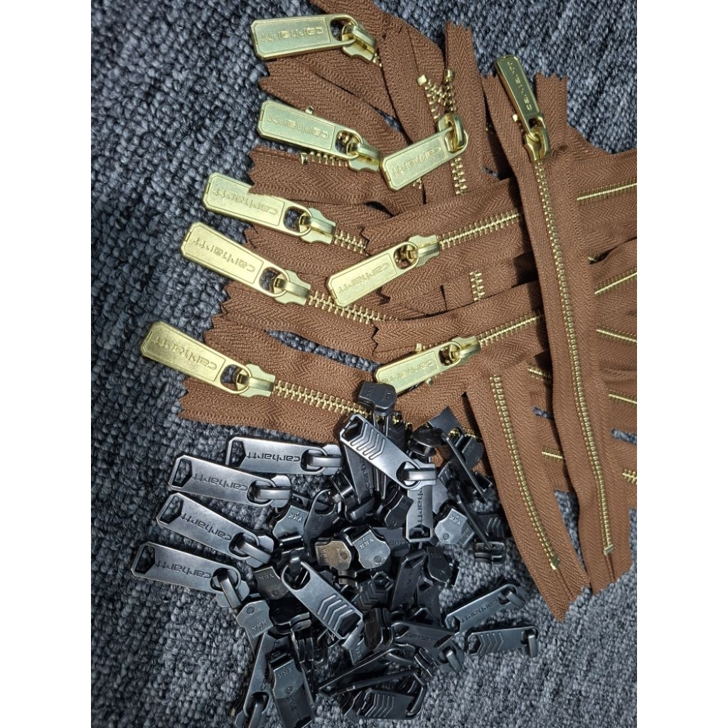 Kepala Resleting Carhartt & Reslering Carhartt No 5, untuk Detroit jacket, Active Jacket, Hoodie Zip