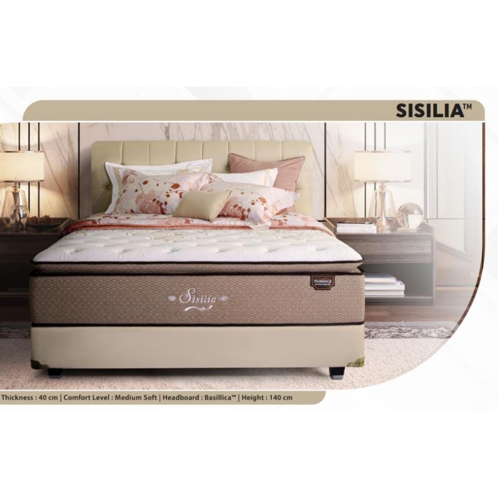 SPRING BED FLORENCE SISILIA (Matras Only)