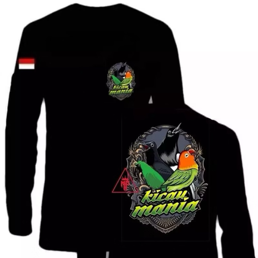 KAOS DISTRO PRIA LENGAN PANJANG KICAU MANIA