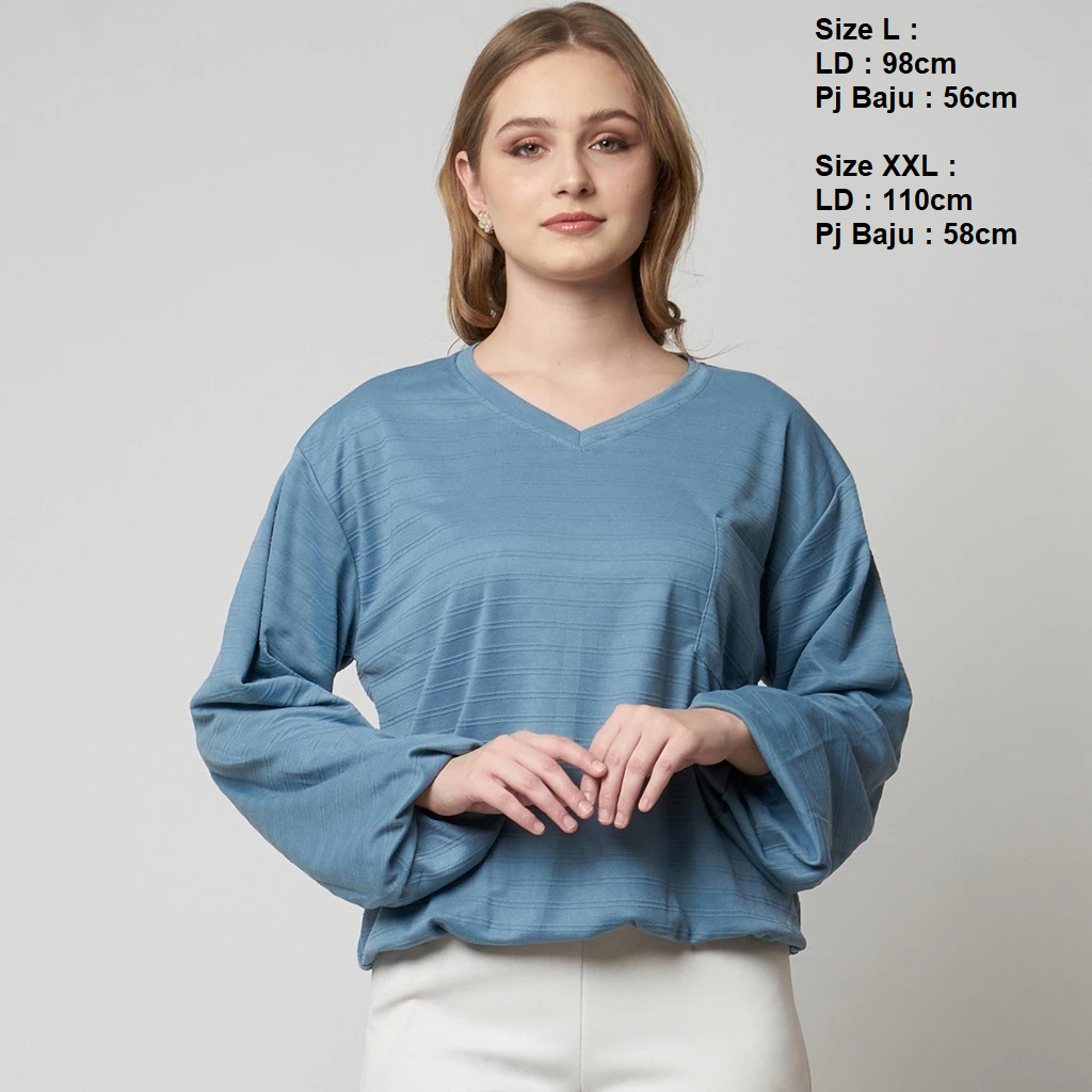Monellina Bundle C2 Sweater & Kaos Wanita Lengan Panjang