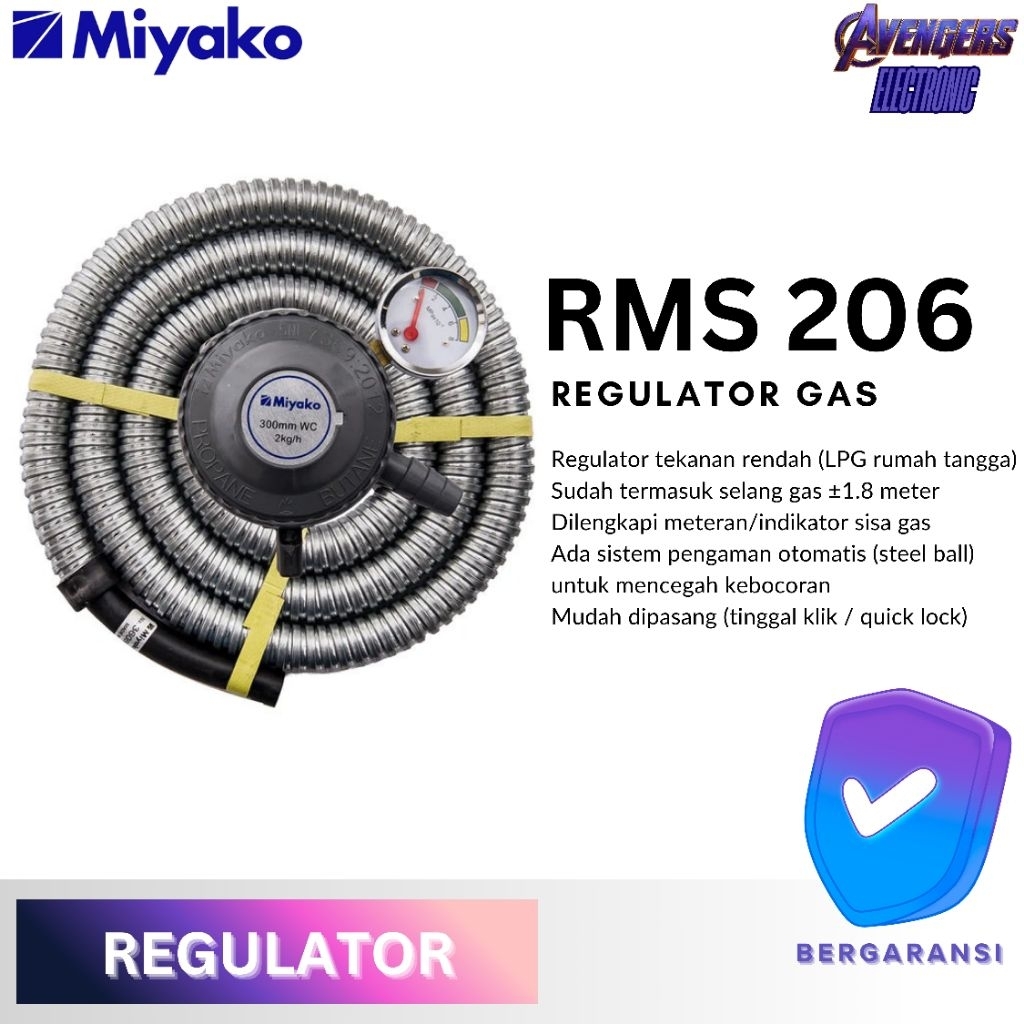 Miyako Regulator Gas RMS 206