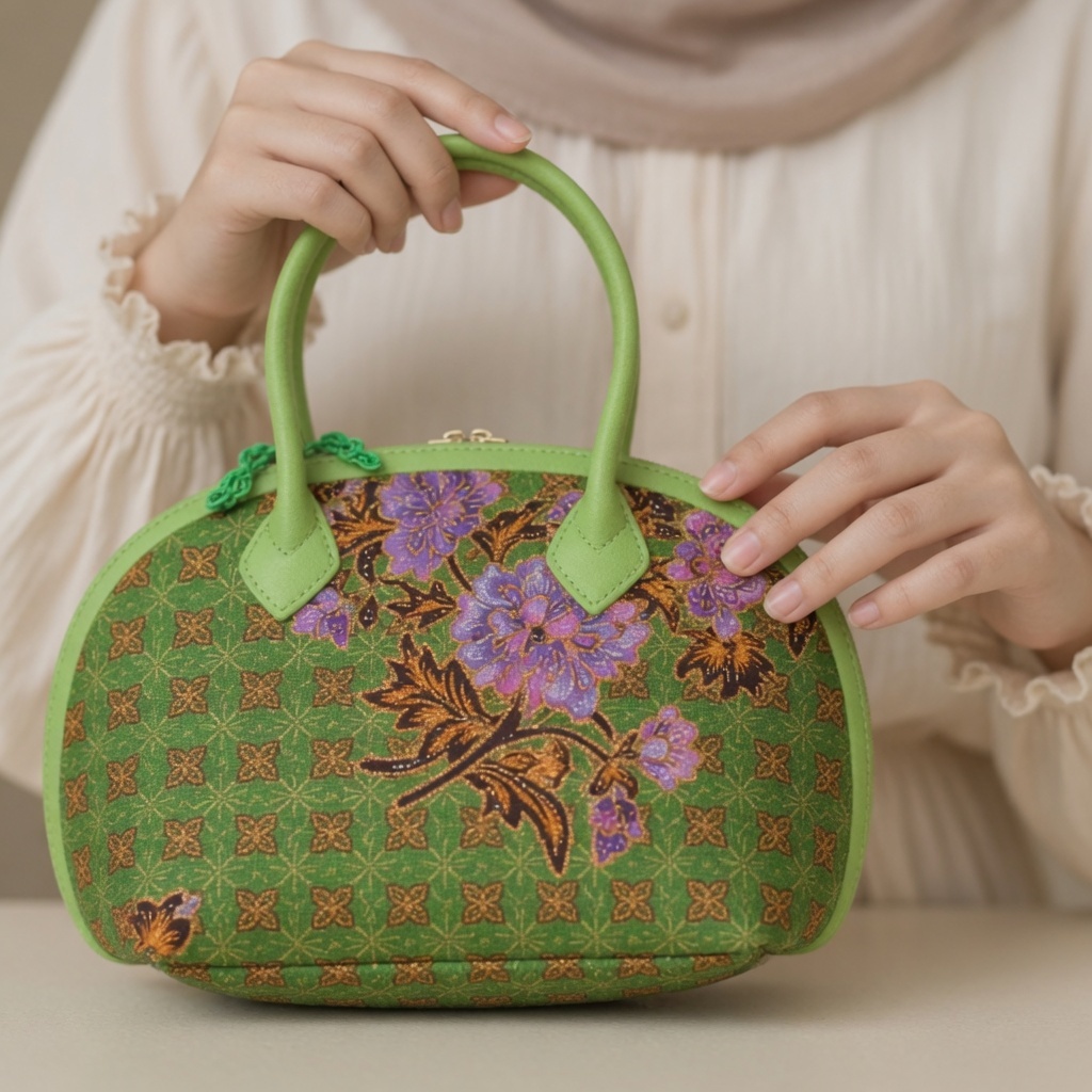 Tas Muslimat | Handle Bag Muslimat Batik NU / Tas Tali Kur Terbaru