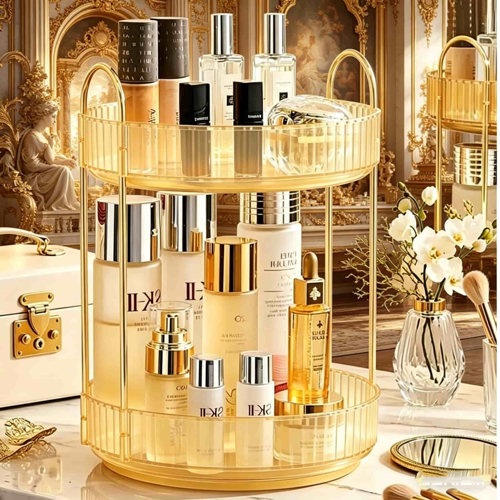 tempat aqua gelas estetik rak air mineral gelas gold Rak Aqua Gelas Estetik Rak Serbaguna Tempat Kos