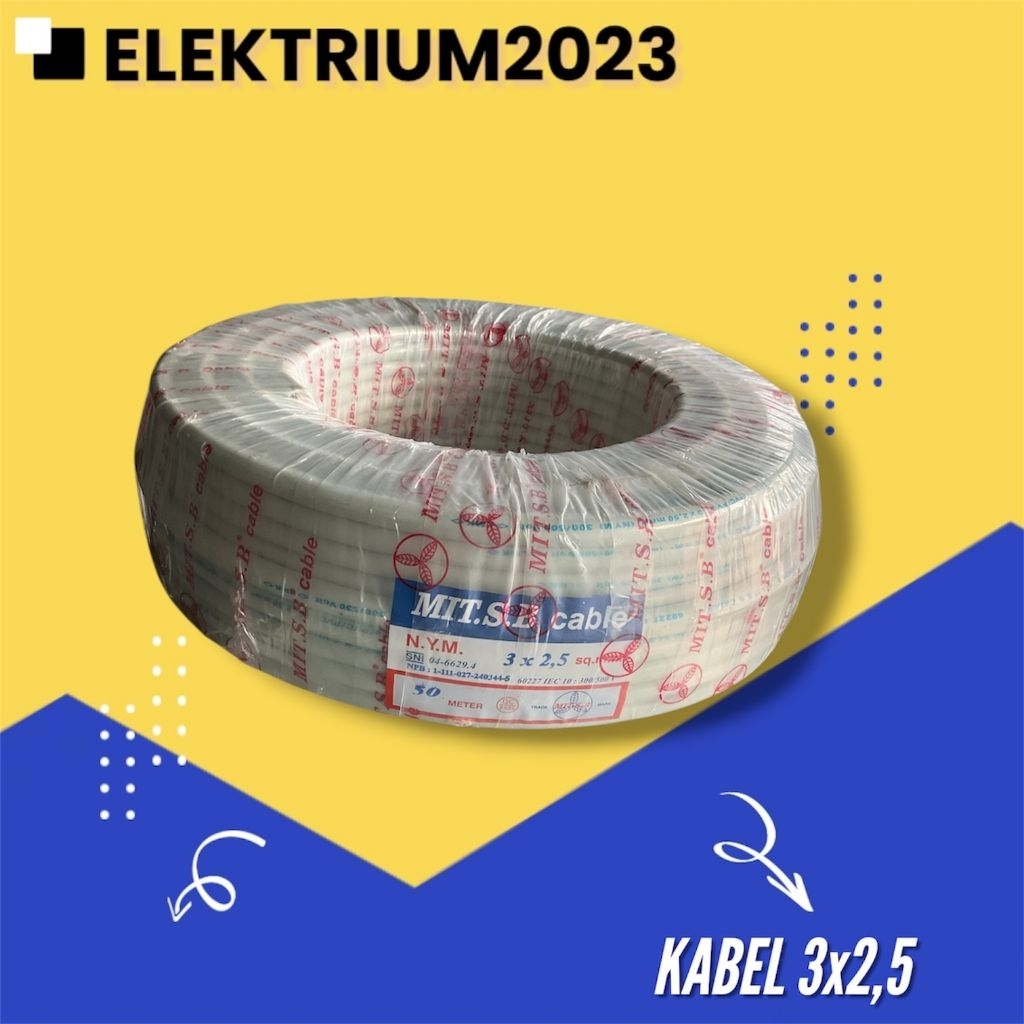 1ROOL KABEL 3x2,5