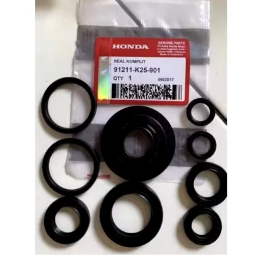 KZL SEAL KOMPLIT HONDA MOTOR BEAT FI SCOOPY VARIO 110 FI F1 SET KIT CVT ASSY SIL GEAR GIR KRUK KRUG 