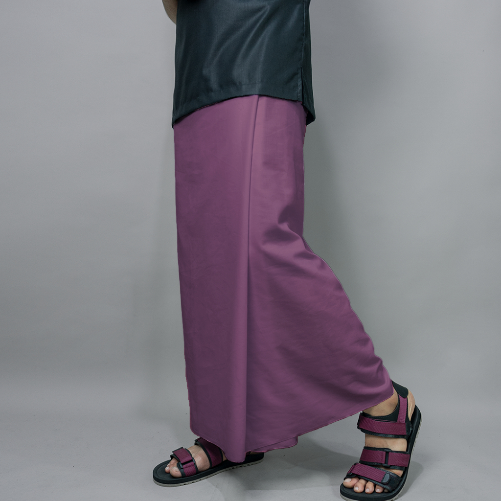 KATSAE - Sarung Pria Dewasa motif sarung polos Lavender / sarung sholat pria / sarung laki laki dewa