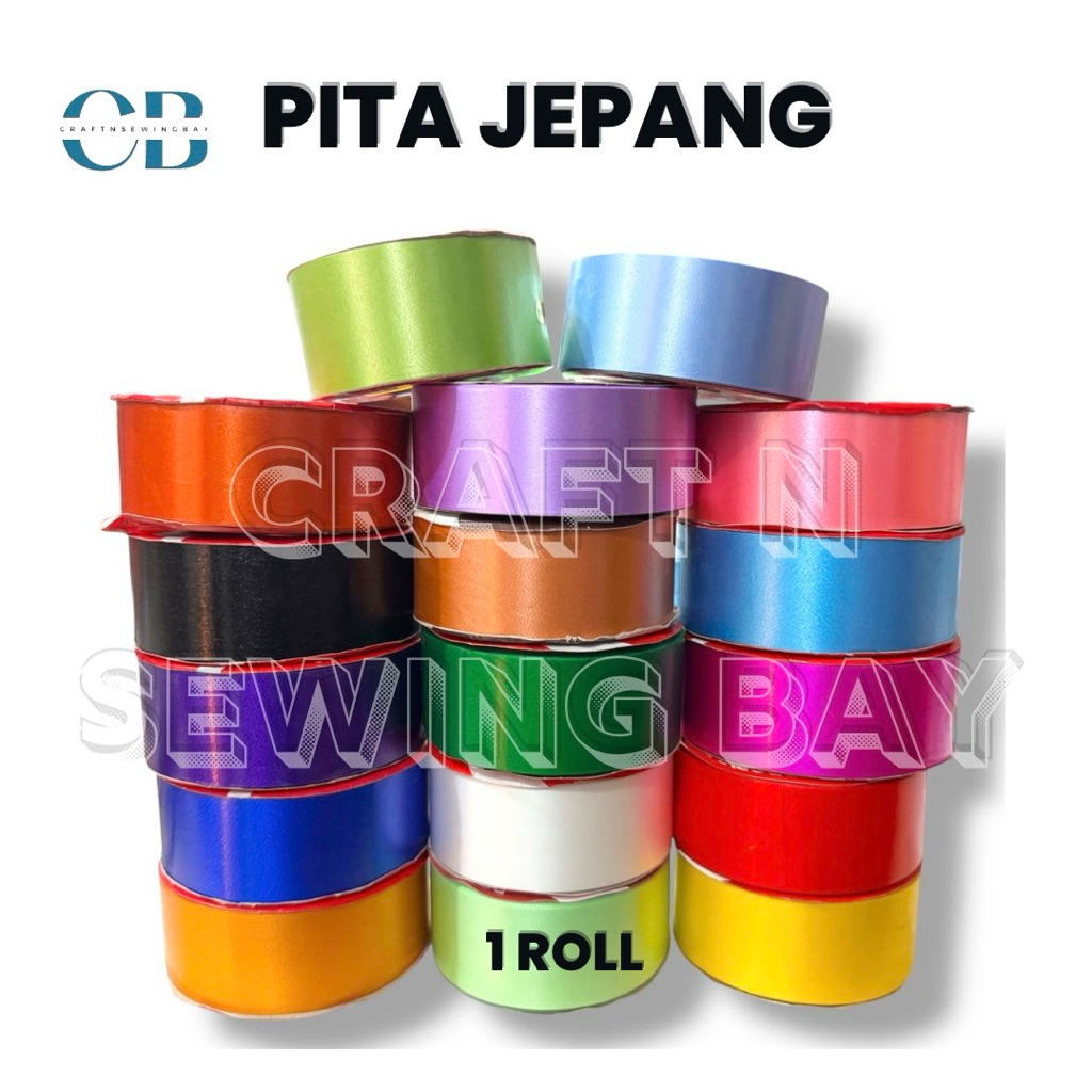 Pita Jepang/ Pita Kado Besar 1.5inch per roll
