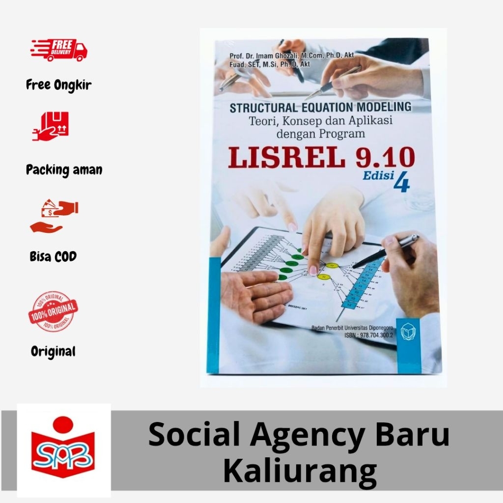 Buku Structural Equation Modeling LISREL 9.10 Imam Ghozali Original Best Seller