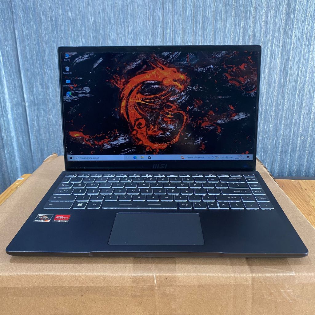 Laptop MSI Modern 14 B5M, Amd Ryzen 7-5700U, Ram 8/512Gb SSD, Backlight, Super Slim, Gaming Editing 