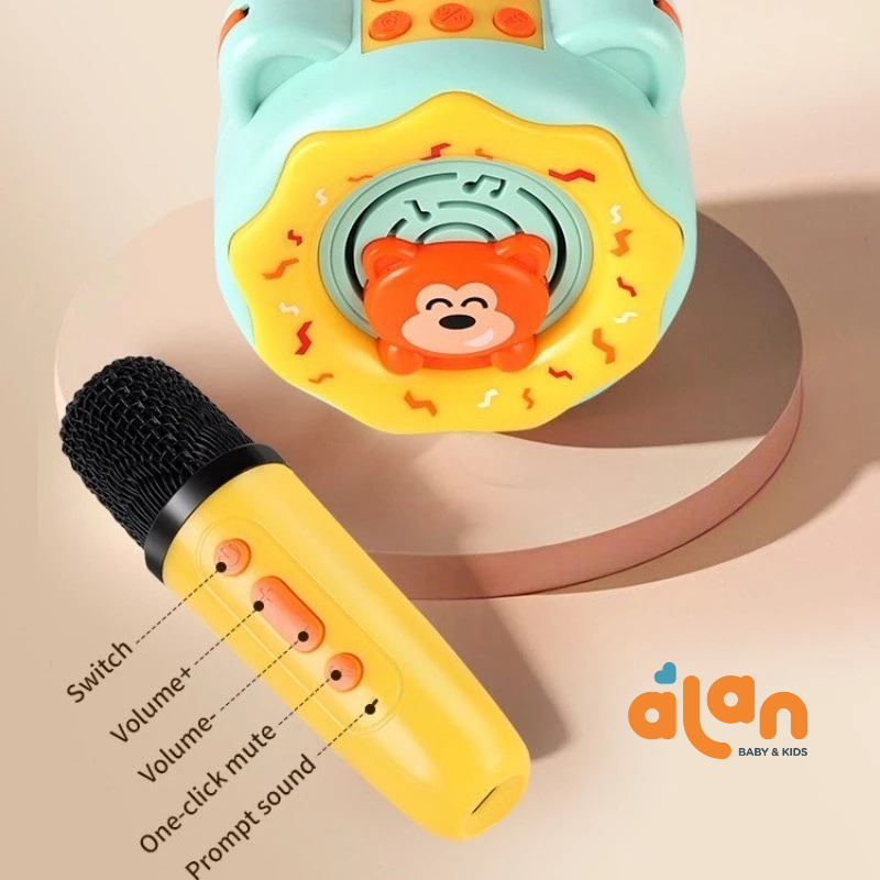 Bluetooth Audio - Mainan Micropfon Anak / Mic Bluetooth Wireless Karaoke Anak Dengan Fitur Musik