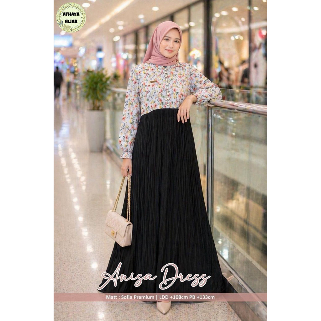 Anisa Dress Gamis Terbaru by Athaya