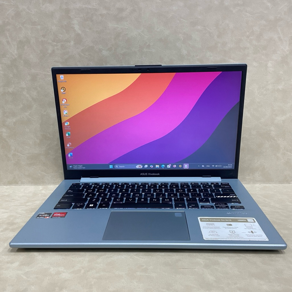 Laptop Second Asus vivobook E1404FA Ryzen 3 7320U RAM 8 GB/SSD 512 GB 14”FHD IPS Slim mulus nominus