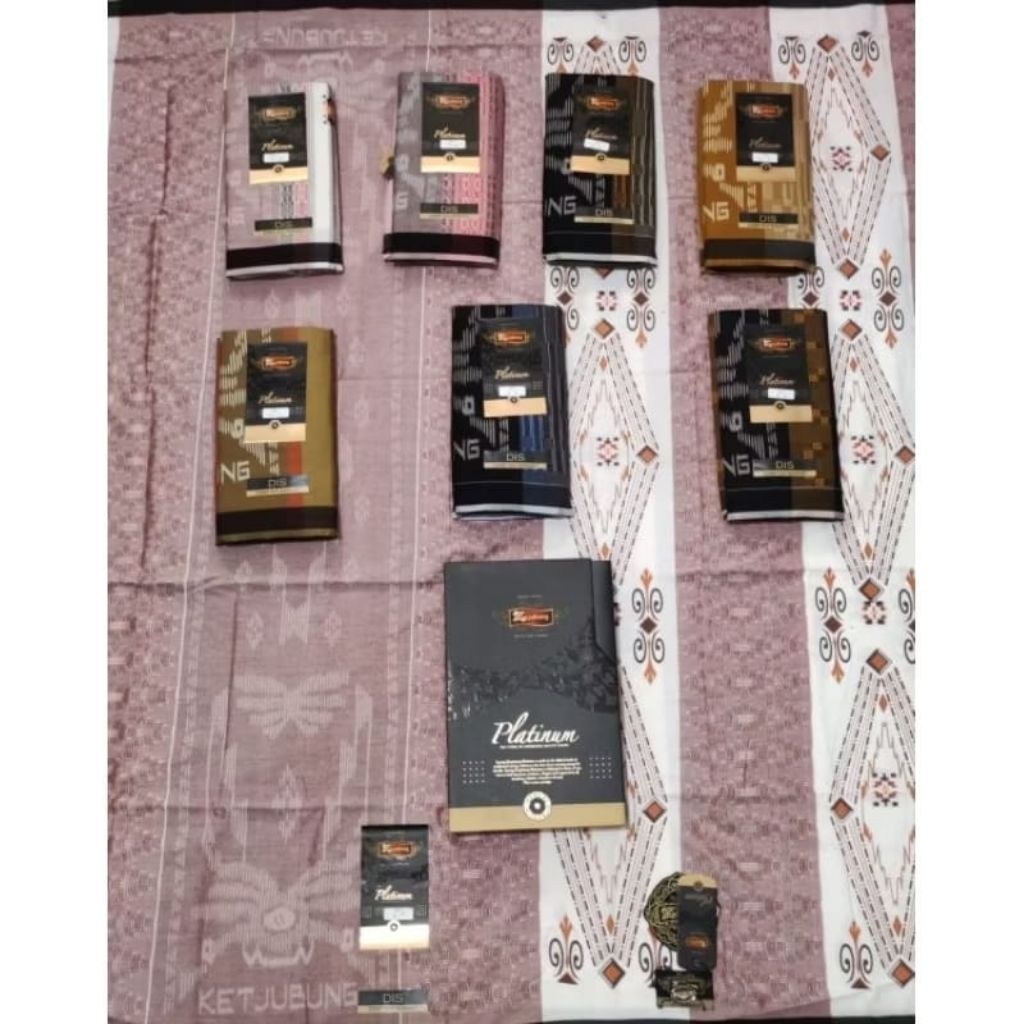 sarung Ketjubung platinum DIS & TIS gold