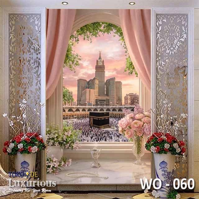3D Custom Wallpaper Wallpaper Pemandangan dari jendela Sticker pemandangan Motif 1