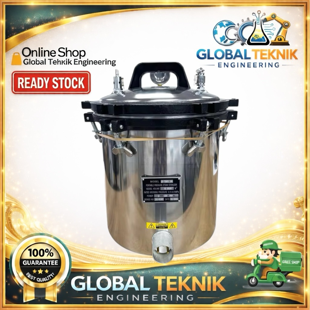 Portable Pressure Steam Sterilizer Autoclave 18 Liter FAITHFULPortable Pressure Steam Sterilizer Aut