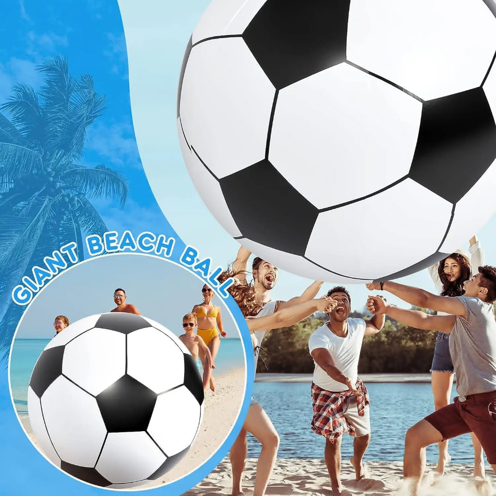 Balon besar sepak bola tiup olahraga bola kolam pantai bola sepak