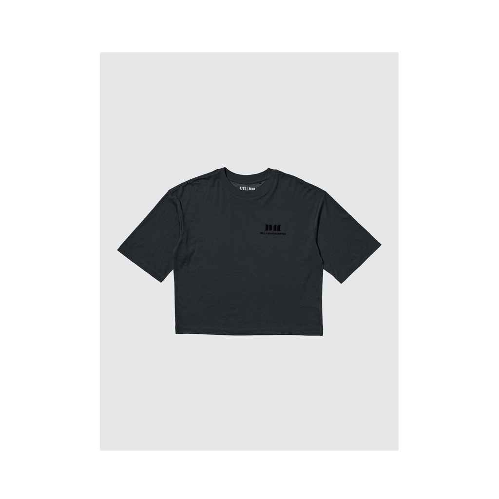 Jastip Uniqlo UT BABYMONSTER L Black Hitam Kaos Baju Wanita SALE