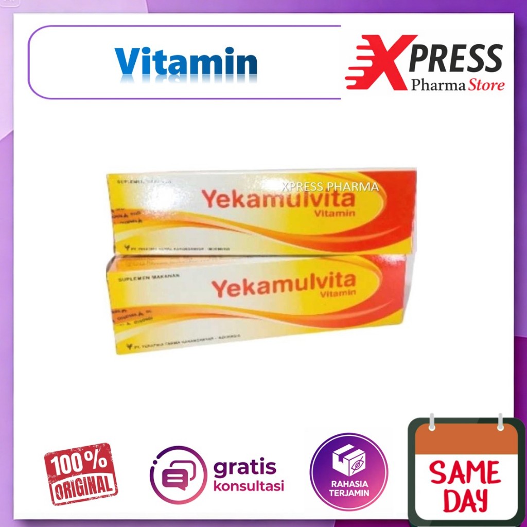 XPRESS ! Yekamulvita DUS Calcium Vitamin B Complex Kalsium B Kompleks Complex Kalsium Tablet Yeka Mu