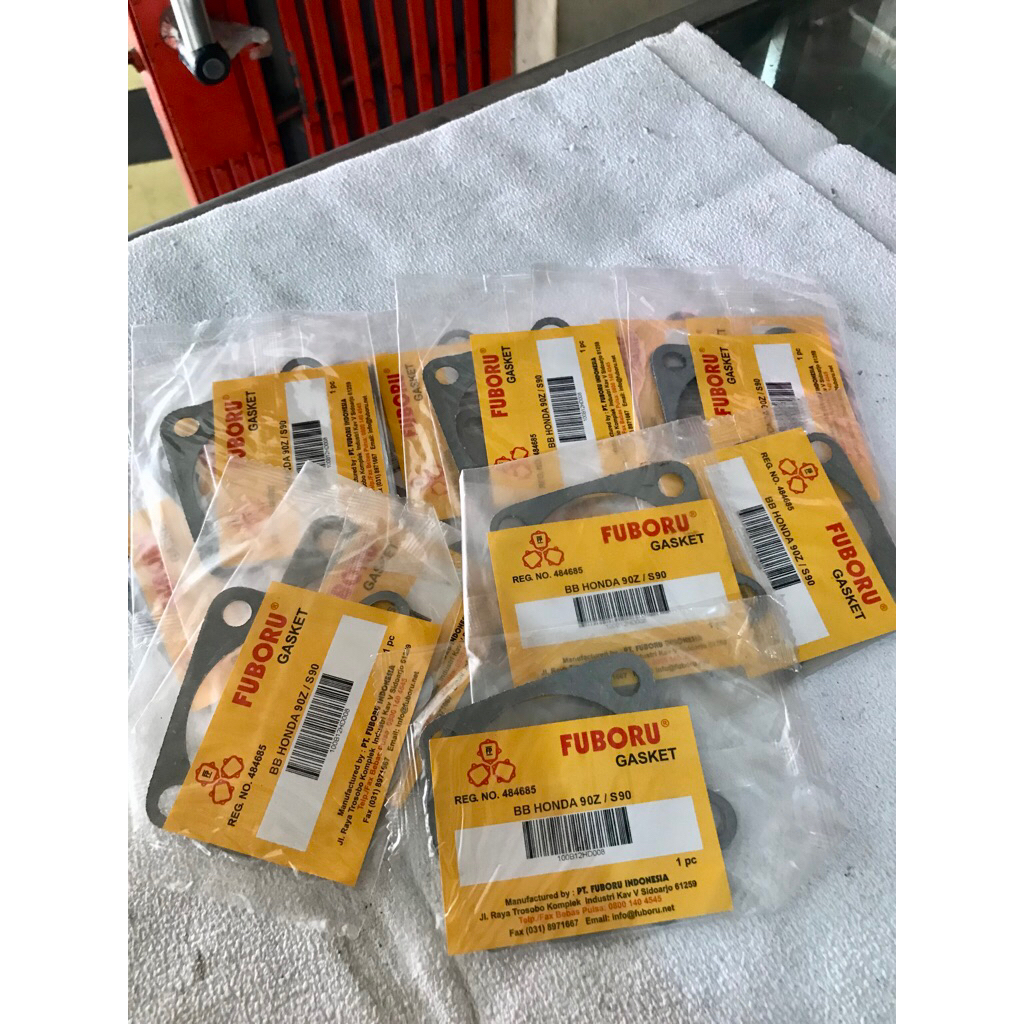 PERPAK CYLINDER BLOK PAKING BLOK BURING BAWAH HONDA S90 90Z S90Z MERK FUBORU